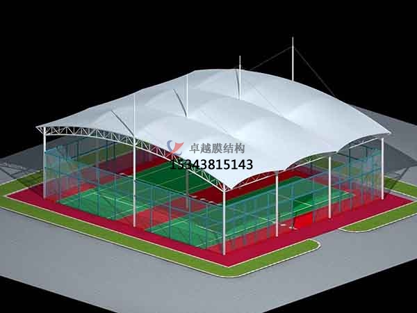 南昌市籃球場膜結(jié)構(gòu)罩棚【設(shè)計施工】